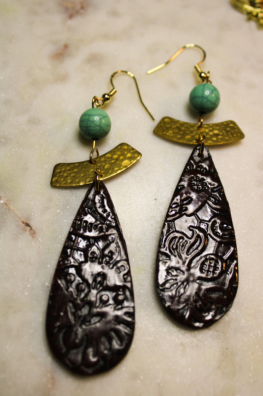 Leather Dupe Tear Drop